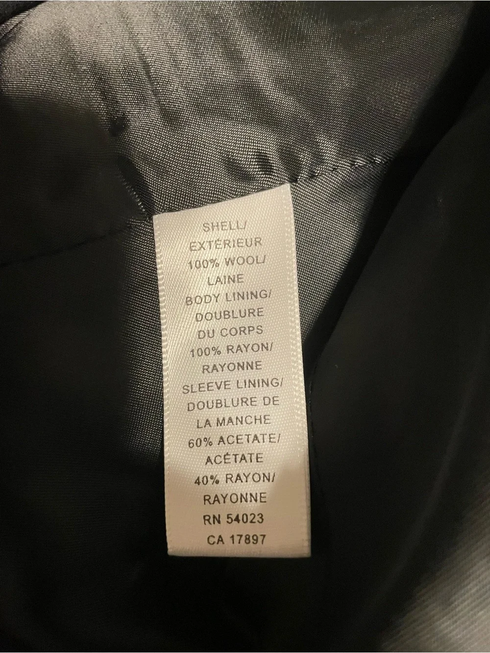 Banana Republic Black Wool Men’s Suit with Jacket and Pants